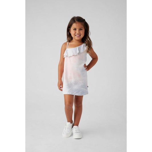 Sol Angeles Kids One Shoulder Mini Ruffle Dress