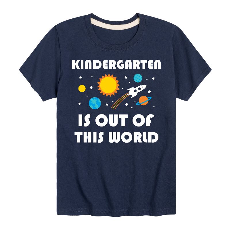 تي شيرت جرافيكي بأكمام قصيرة للأطفال - رسالة فورية - من خارج هذا العالم