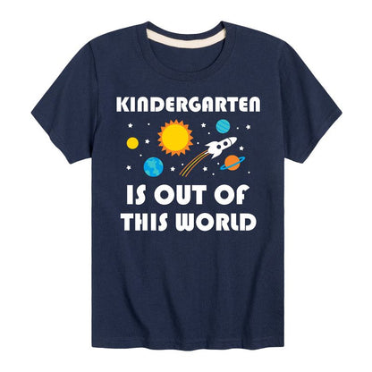 تي شيرت جرافيكي بأكمام قصيرة للأطفال - رسالة فورية - من خارج هذا العالم