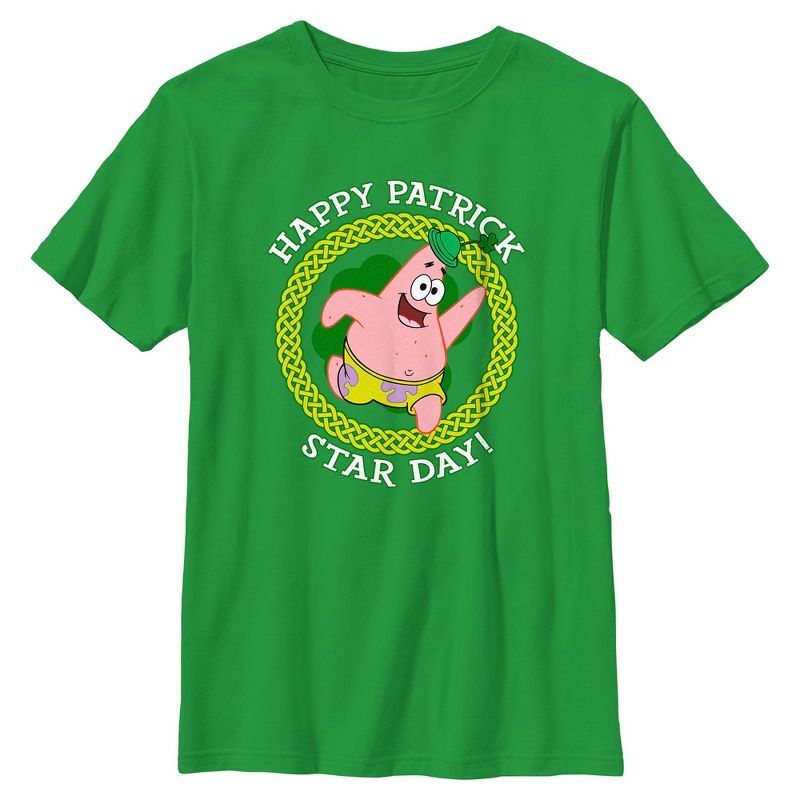 Boy's SpongeBob SquarePants Happy Patrick Star Day T-Shirt