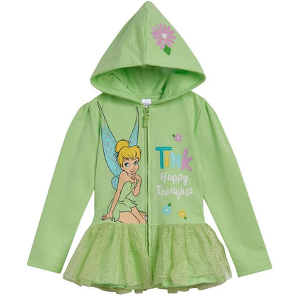 هودي بسحاب للفتيات من أميرات ديزني، مناسب للأطفال الصغار والكبار