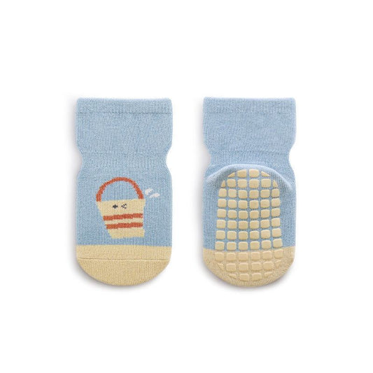 MyKids-Usa Baby Cartoon And Striped Pattern Non-Slip Design Socks