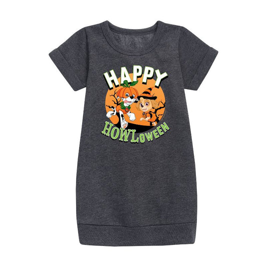 Girls' - Paw Patrol - Happy Howl Graphic Short Sleeve Fleece Dress
