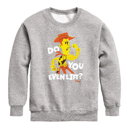 Boys' - Disney - Do You Even Lift Graphic Long Sleeve Fleece Sweatshirt