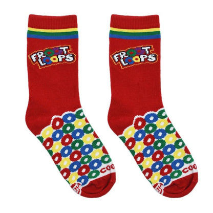Cool Socks for Kid's, Kellogg's Breakfast Cereal Fun Novelty Crew, 7-10 Years
