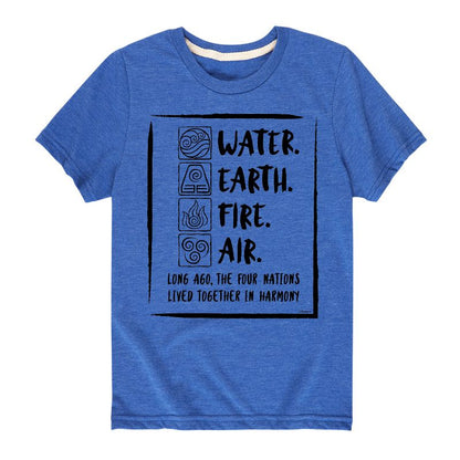 Boys' - Avatar: The Last Airbender - Elements Harmony Short Sleeve Graphic T-Shirt