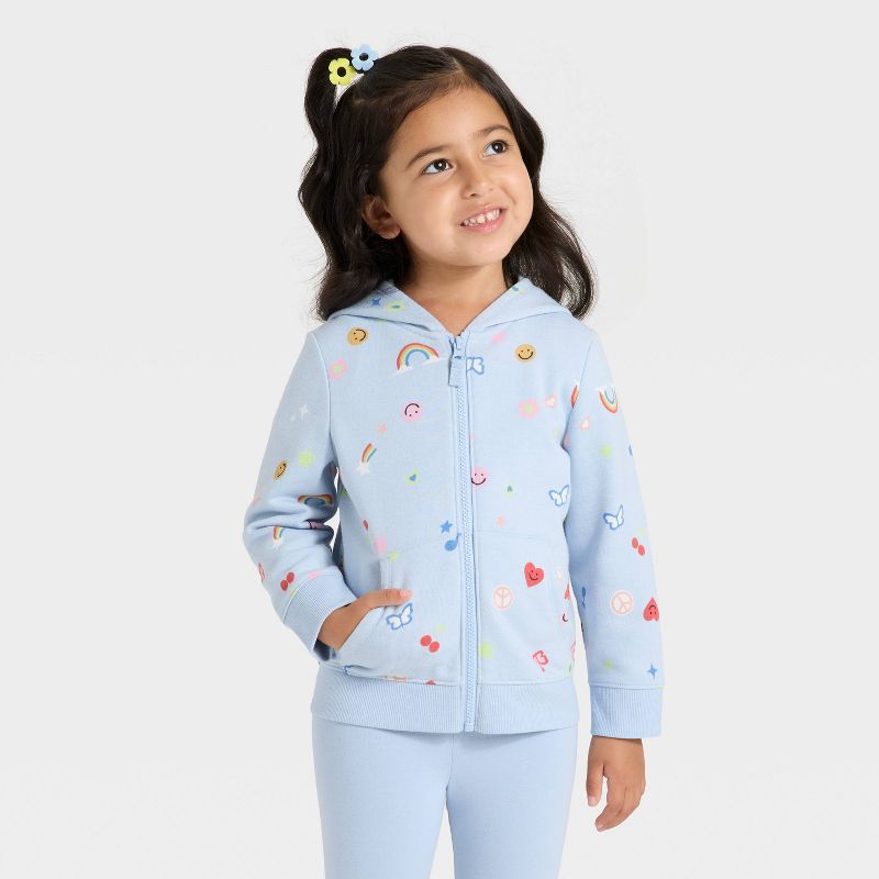 Toddler Girls' Zip-Up Fleece Hoodie - Cat & Jack™