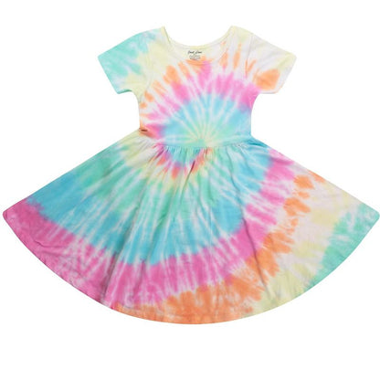 Just Love Girls Twirl Dress Girls Short Sleeve Twirly Skater Dress