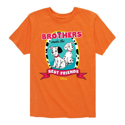 Boys' - 101 Dalmatians - Brothers Make the Best Friends Short Sleeve Graphic T-Shirt