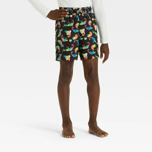Boys' Rainbow Beach Chamelon Trunks - Cat & Jack™ Black