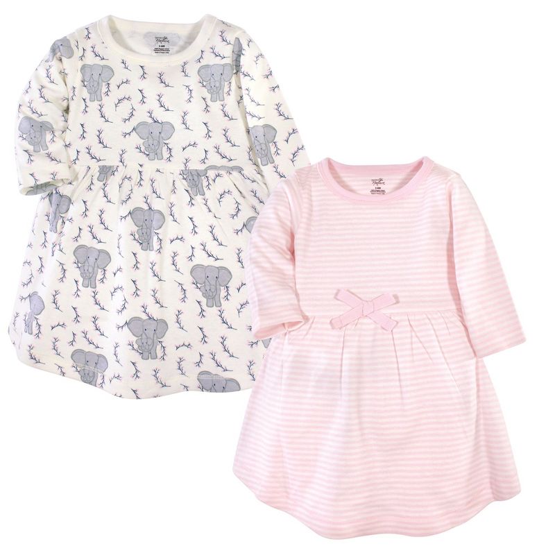 Luvable Friends Touched by Nature Long-Sleeve Dresses 2pk