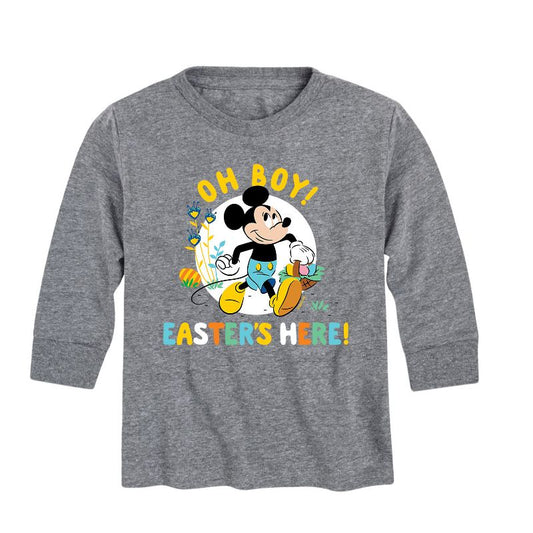 Boys' - Disney - Oh Boy Easters Here Long Sleeve Graphic T-Shirt