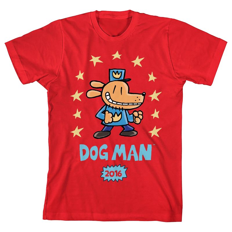 Dog Man Stars 2016 Youth Crew Neck Short Sleeve T-shirt