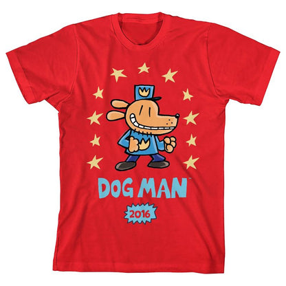 Dog Man Stars 2016 Youth Crew Neck Short Sleeve T-shirt