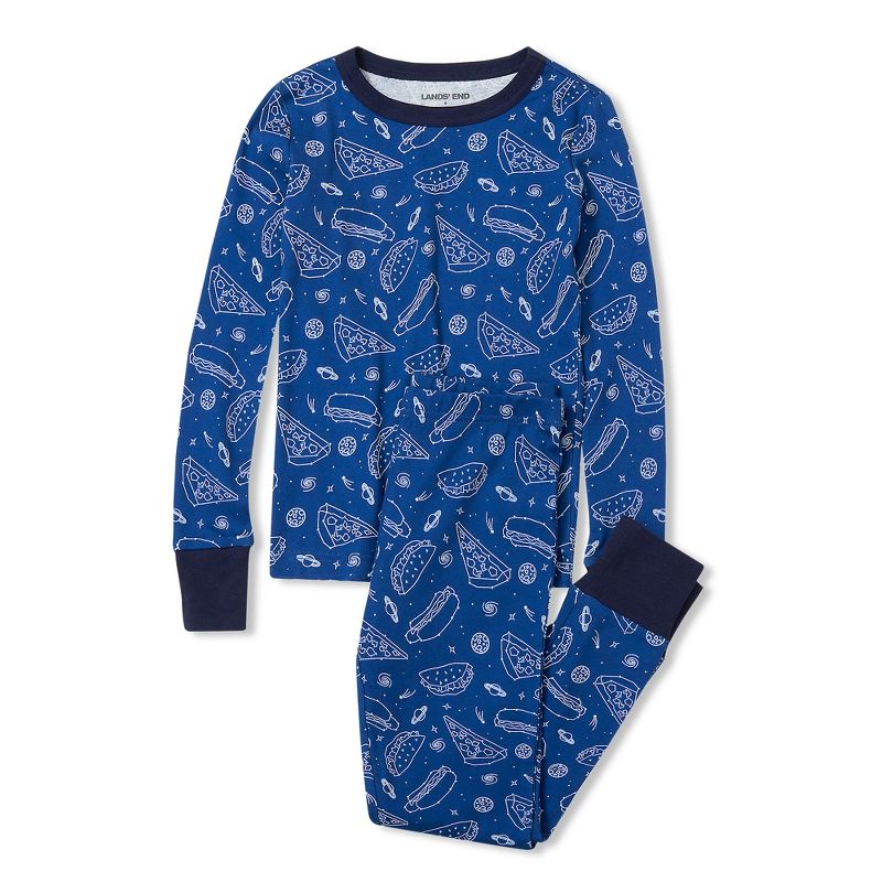 Lands' End Kids Pattern Snug Fit Pajama Set