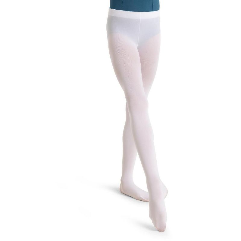 Capezio Ultra Soft Self Knit Waistband Transition Tight - Girls & Toddler
