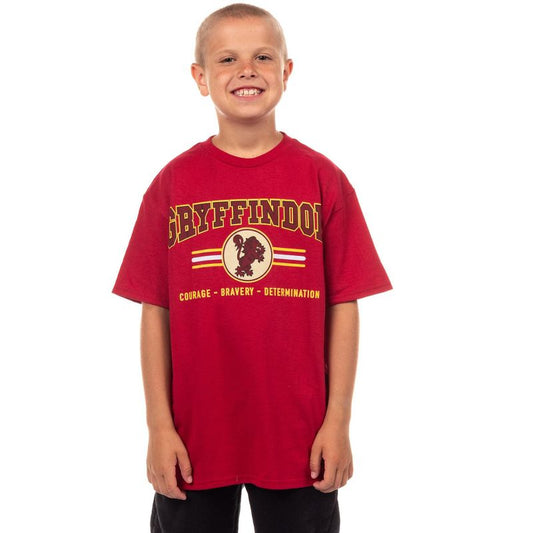 Seven Times Six Harry Potter T-Shirt Boy's Gryffindor Lion Design Graphic Tee