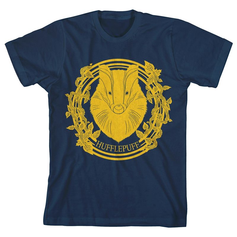 تي شيرت هاري بوتر هافلباف إمبليم للأولاد باللون الأزرق الداكن