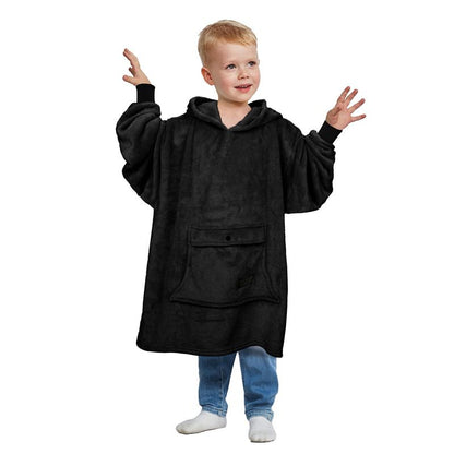 Catalonia Wearable Blanket Hoodie for Kids, Fleece Snuggy Sweatshirt Pullover, 4-12 Years Kids, Gift for Boys Girls, Gift Ideas