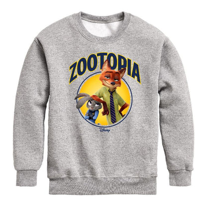 Boys' - Disney - Hopps & Wilde Graphic Long Sleeve Fleece Sweatshirt