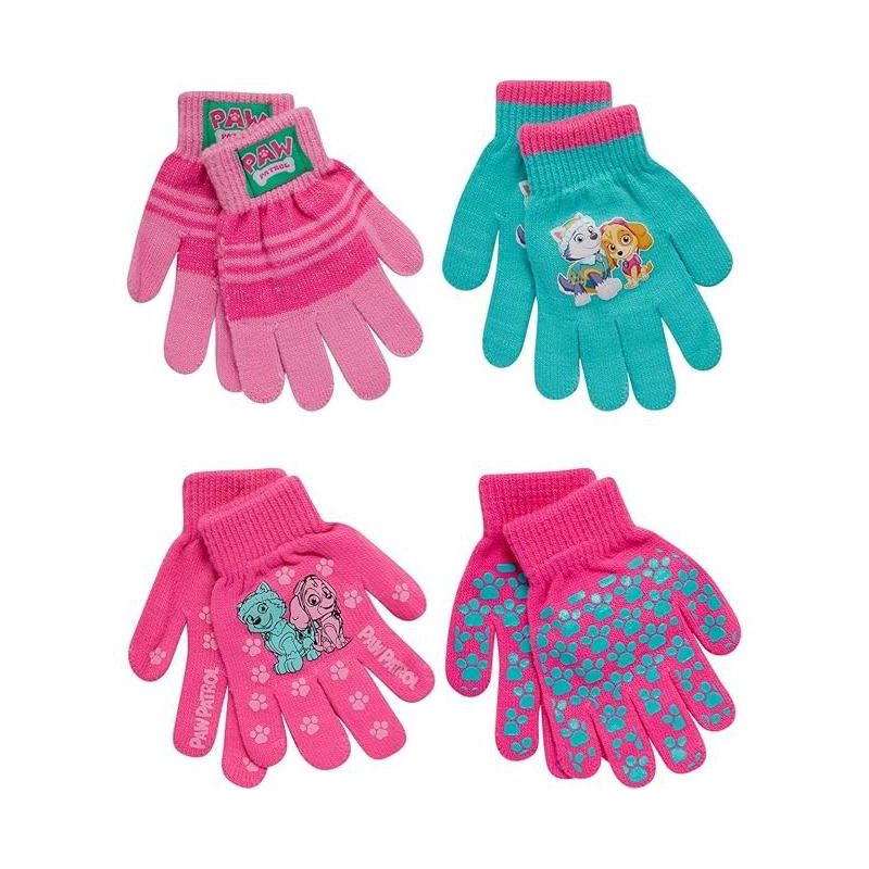 Paw Patrol Girls  4 Pack Mitten or Glove Set, Toddlers/ Little Girls
