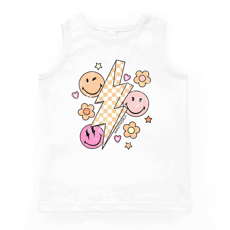 بلوزة شبابية بدون أكمام من SmileyWorld منقوشة ومزهرة ومطرزة من Juniper Shop