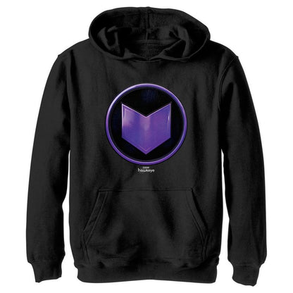هودي Marvel Hawkeye Purple Arrow Icon Pull Over للأولاد