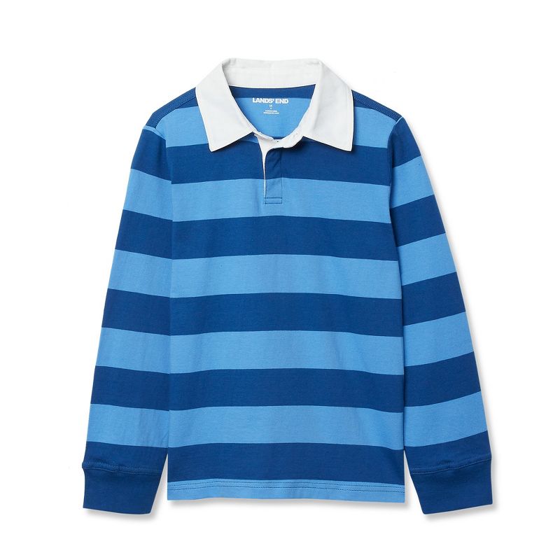 Lands' End Kids Long Sleeve Collared Rugby Shirt