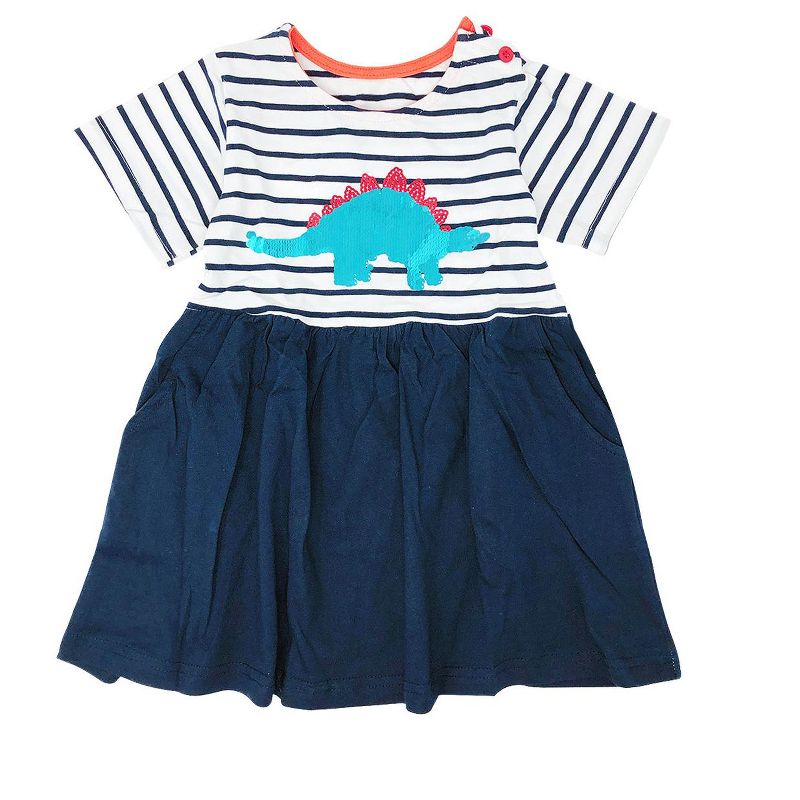 Wrapables Girls Casual Summer Dress with Sequins