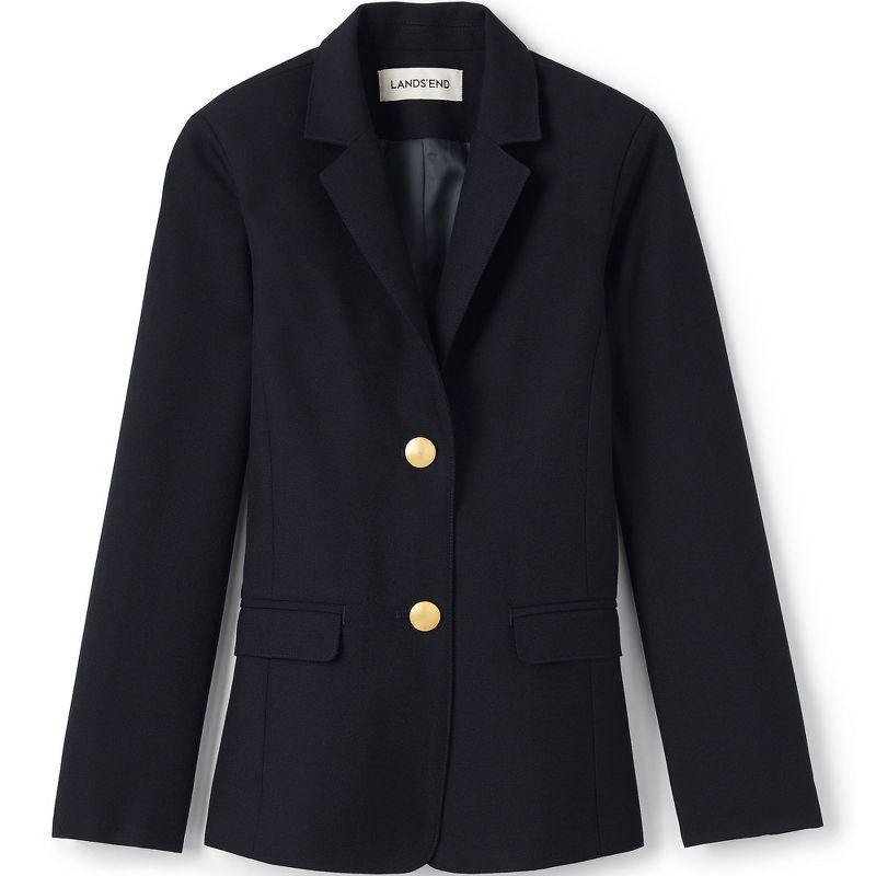 Lands' End School Uniform Kids Hopsack Blazer