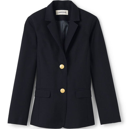 Lands' End School Uniform Kids Hopsack Blazer