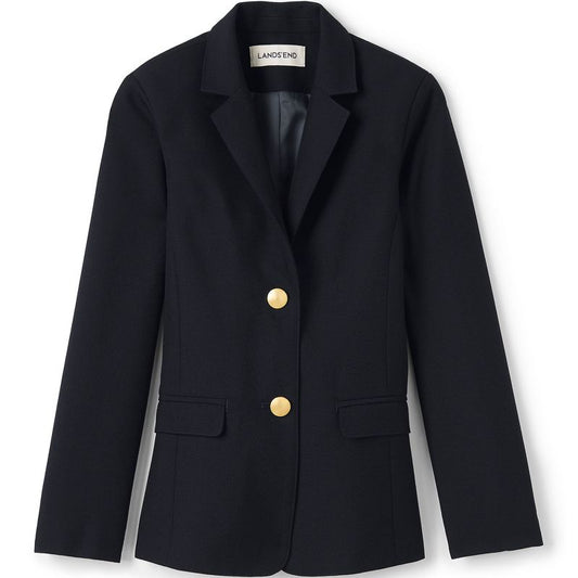Lands' End School Uniform Kids Hopsack Blazer