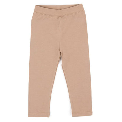 Leveret Girls Neutral Solid Color Legging
