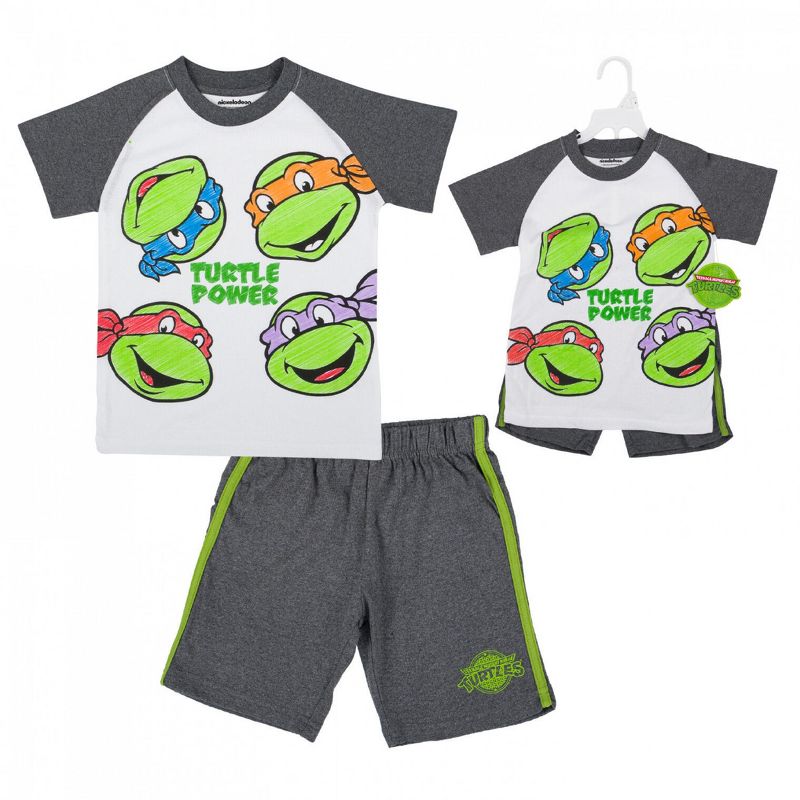 Kids Teenage Mutant Ninja Turtles 2-Piece Shirt and Shorts Set