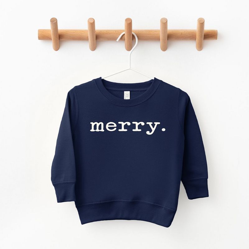The Juniper Shop Merry Puff Print Youth Ultra-Soft Graphic Sweatshirt