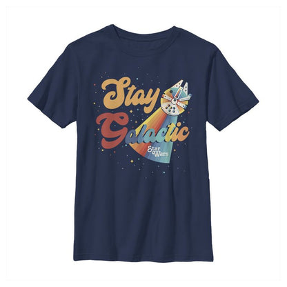 تي شيرت Star Wars Millennium Falcon Stay Galactic للأولاد