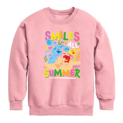 Boys' - Blue's Clues & You! - Smiles All Summer Graphic Long Sleeve Fleece Sweatshirt