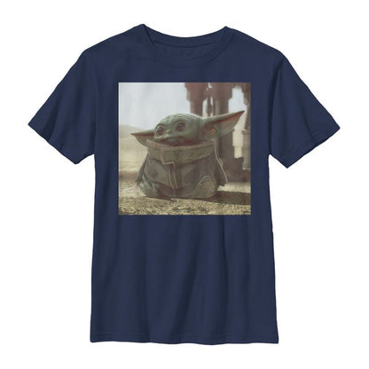 Boy's Star Wars The Mandalorian The Child Square Frame T-Shirt