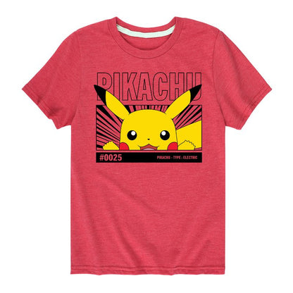 تي شيرت جرافيكي بأكمام قصيرة للأولاد - بوكيمون - بيكينج بيكاتشو