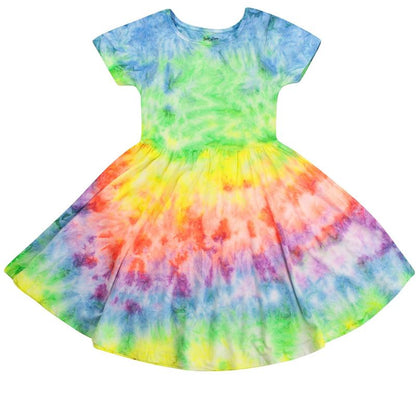 Just Love Girls Twirl Dress Girls Short Sleeve Twirly Skater Dress