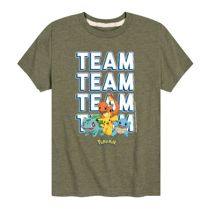 Boys' - Pokémon - Team Player Short Sleeve Graphic T-Shirt