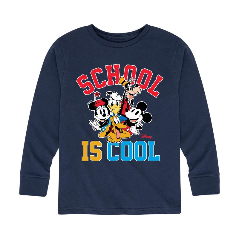 Boys' - Disney - School Is Cool Long Sleeve Graphic T-Shirt