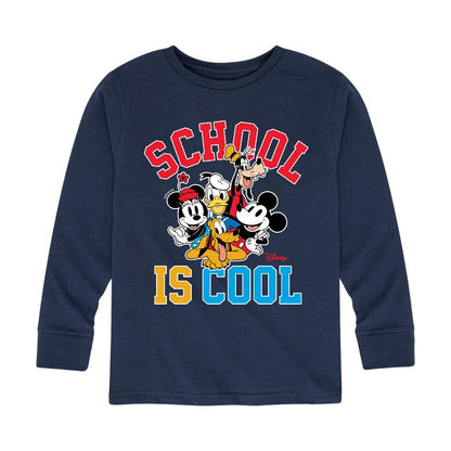 Boys' - Disney - School Is Cool Long Sleeve Graphic T-Shirt