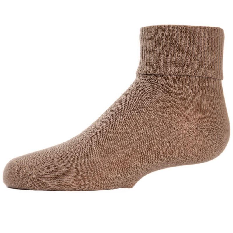 Memoi Kids' Triple Roll Cotton Blend Ankle Socks
