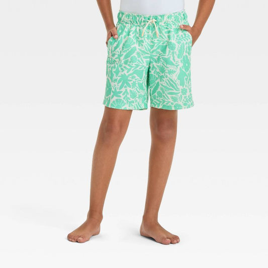Boys' Submarine Printed Swim Shorts - Cat & Jack™ Green