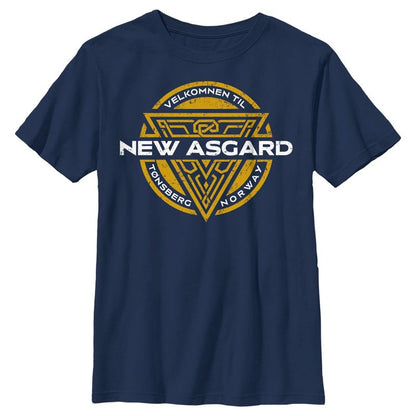 Boy's Marvel: Thor: Love and Thunder New Asgard Logo T-Shirt