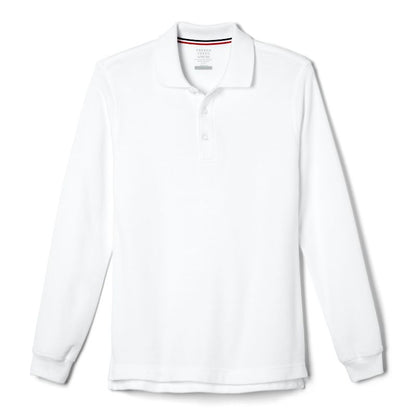 French Toast School Uniform Co-Ed Long Sleeve Pique Polo