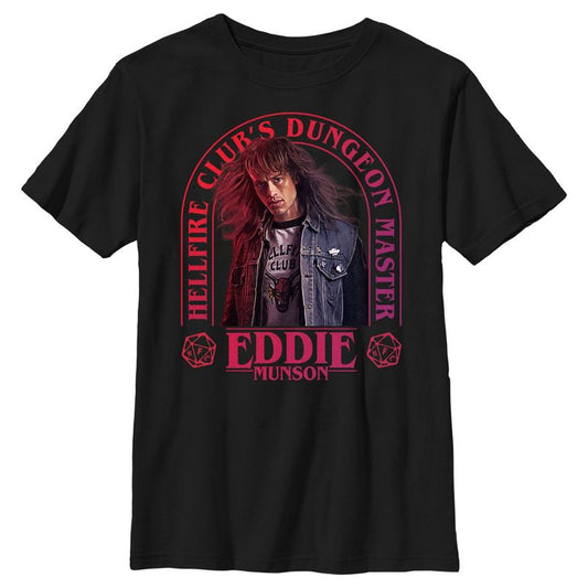 تي شيرت للأولاد من مسلسل Stranger Things Hellfire Club Dungeon Master Eddie
