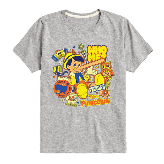 Boys' - Disney - Pinocchio Stickers Short Sleeve Graphic T-Shirt