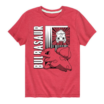 تي شيرت جرافيكي بأكمام قصيرة للأولاد - بوكيمون - معركة أنمي بولباسور